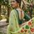 Pistachio green instant wear linen cotton saree