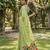 Pistachio green instant wear linen cotton saree