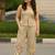 Beautiful beize cord set with embroidredpant