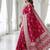 Rani pink easy drape zari saree
