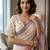 Maroon one minute floral linen saree