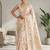 Floral weaving readymade organza saree
