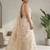 Floral weaving readymade organza saree