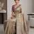 Champagne paisley readymade cotton saree