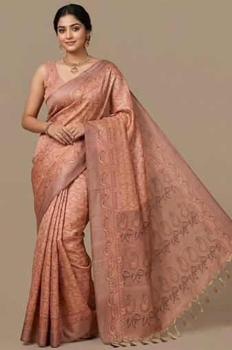 Rosewood readymade paisley saree