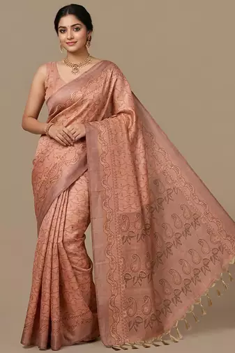 Rosewood readymade paisley saree
