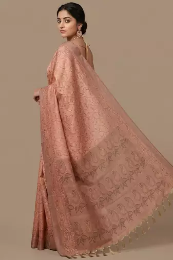 Rosewood readymade paisley saree