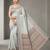 Silver paisley pre stitched saree