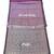 Lavender paisley ready pleated cotton saree