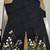 Beautiful black cord set with embroidredpant