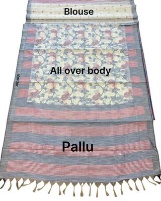Sky bloom readymade cotton saree 5