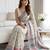 Mint blossom pre stitched cotton silk saree