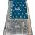 Teal blue ready to wear zari woven saree