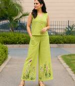 Beautiful black cord set with embroidredpant