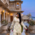 Women's white cotton floral print straight kurta farshi pant suit set