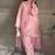 Graceful baby pink festive wear farshi salwar suit