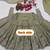 Elegant olive green embroidered anarkali suit set with dupatta for women