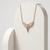 925 Sterling Silver Rose Gold Plated Fairy Pendant Necklace with Cubic Zirconia
