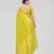 Lime yellow zari woven art silk traditional saree with unstitched blouse