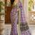 Lavender easy drape linen saree