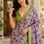 Lavender easy drape linen saree