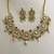 The emerald kundan necklace earring set
