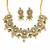 The emerald kundan necklace earring set