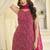 Rani georgette free size stitched suit with embroidery & zarkan work