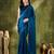 Solid silk blend ready to wear saree
