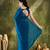 Solid silk blend ready to wear saree