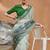 Green floral digital printed regular  saree