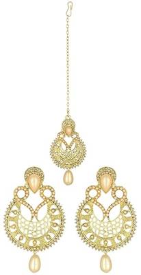 Base metal traditional gold tone jewelry set for women 1