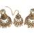 gold stone and pearl embellished earrings with maang tikka for women (rf18 7c 3)