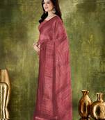 rama floral zari printed  chiffon ready to wear saree