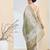 Olive checked design silk blend ready to wear saree