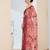 floral zari printed  chiffon ready to wear saree