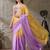 floral zari printed  chiffon ready to wear saree