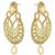 Base metal traditional gold tone jewelry set for women