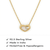 925 Sterling Silver Gold Plated Open Heart Necklace with Cubic Zirconia Accent