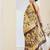 Ethnic design silk blend ready to wear saree