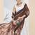 Floral printed silk blend ready to wear saree