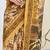 Ethnic design silk blend ready to wear saree