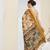 Ethnic design silk blend ready to wear saree
