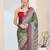 Warli print silk blend ready to wear saree