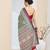 Warli print silk blend ready to wear saree