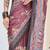 Warli print silk blend ready to wear saree
