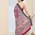 Warli print silk blend ready to wear saree