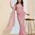 Solid silk blend ready to wear saree