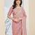 Solid silk blend ready to wear saree