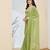 Solid silk blend ready to wear saree